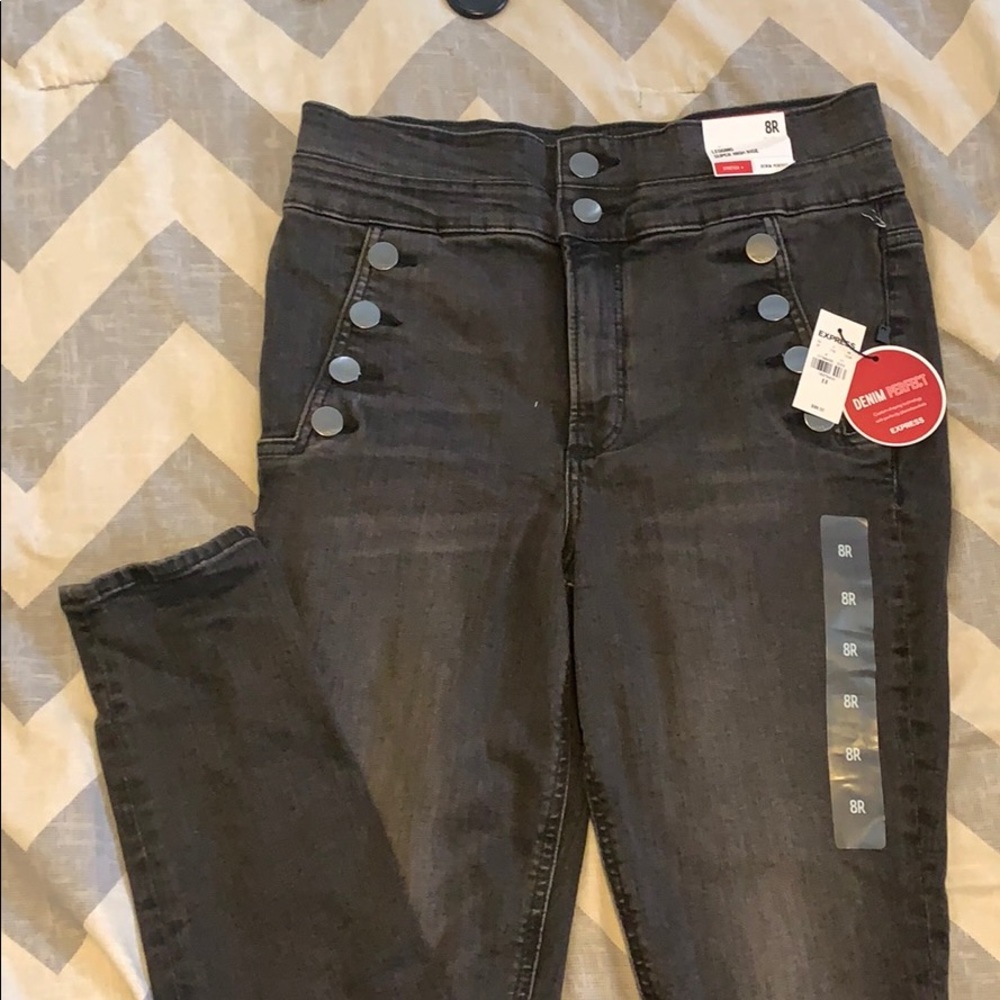 BrandNew Express HighRise Stretch Jeans Button Fly